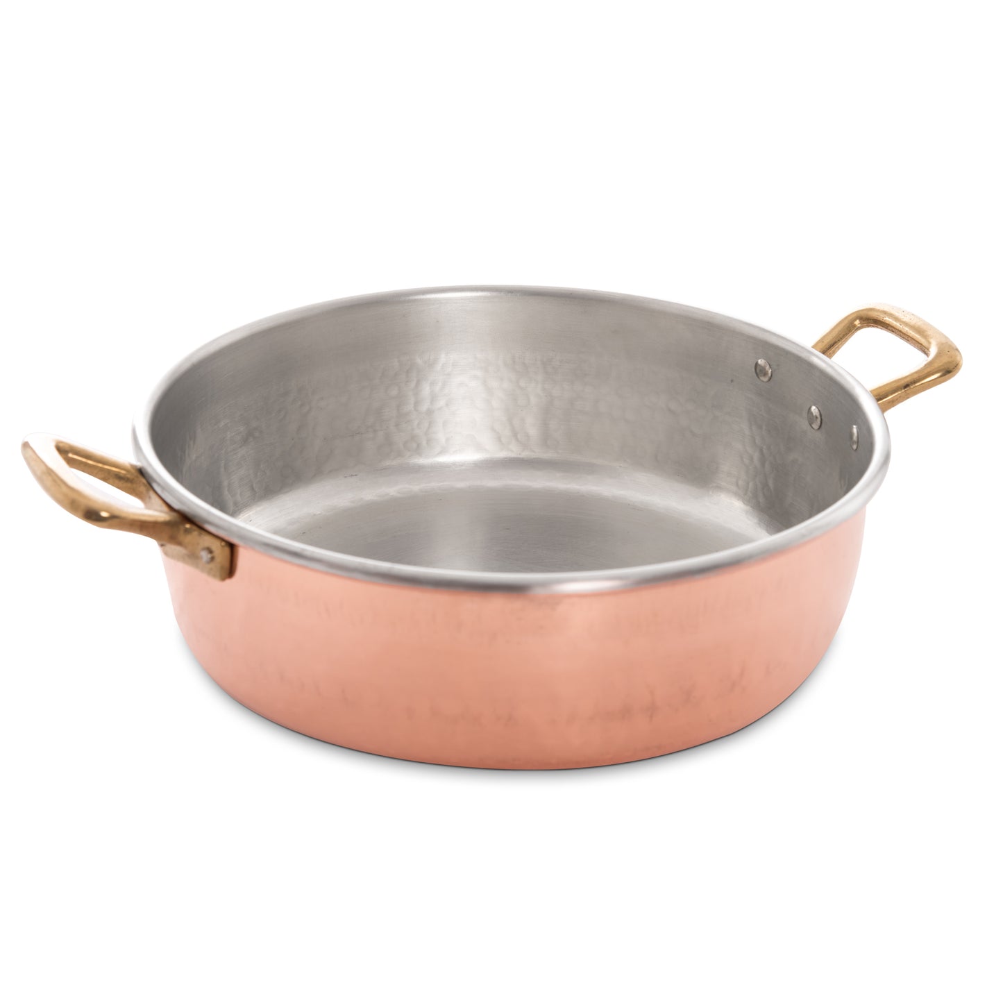 Pentola in rame stagnato 12/10